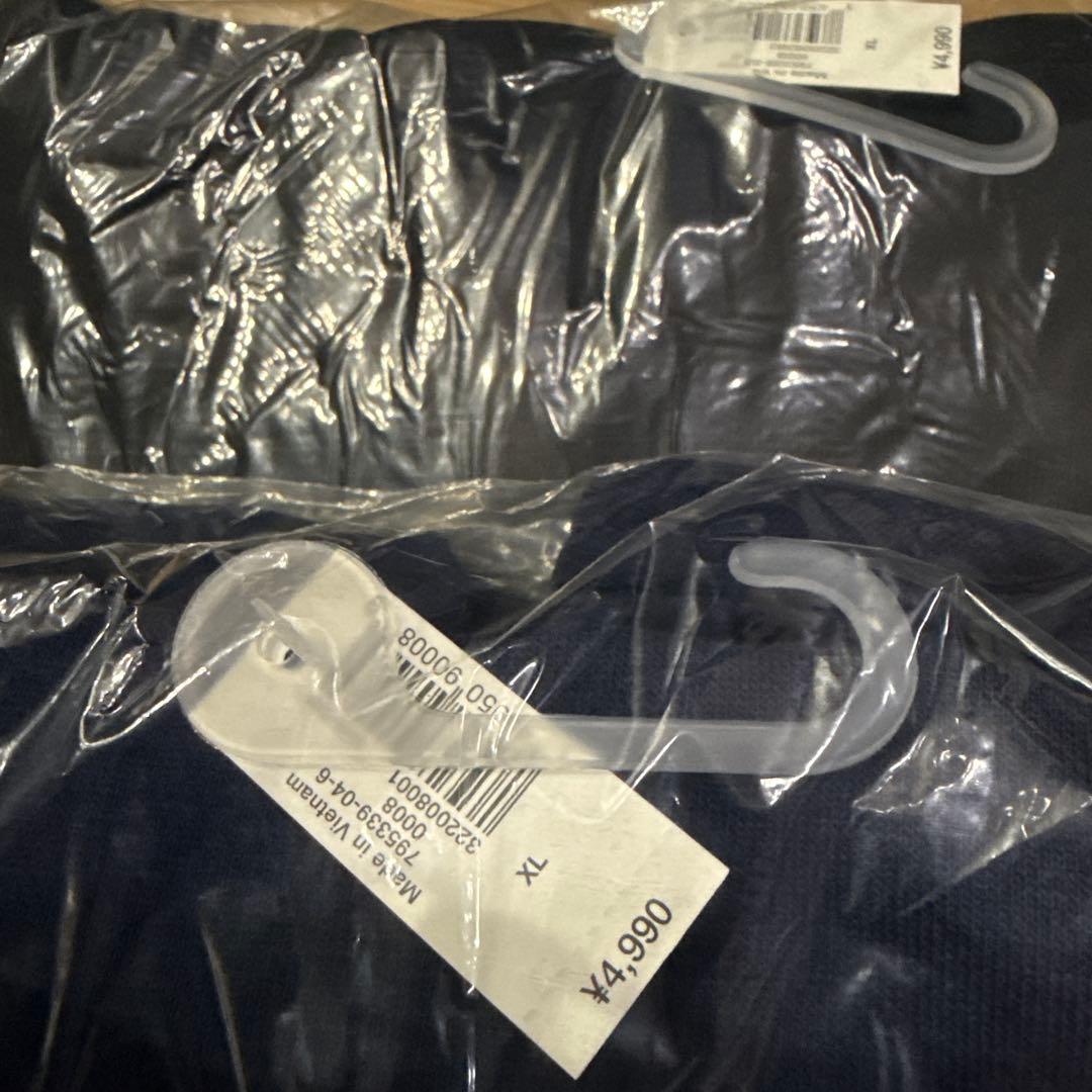 3点セットGAP ロゴ 犬 服パーカー 新品 XLサイズ ブラックグレー