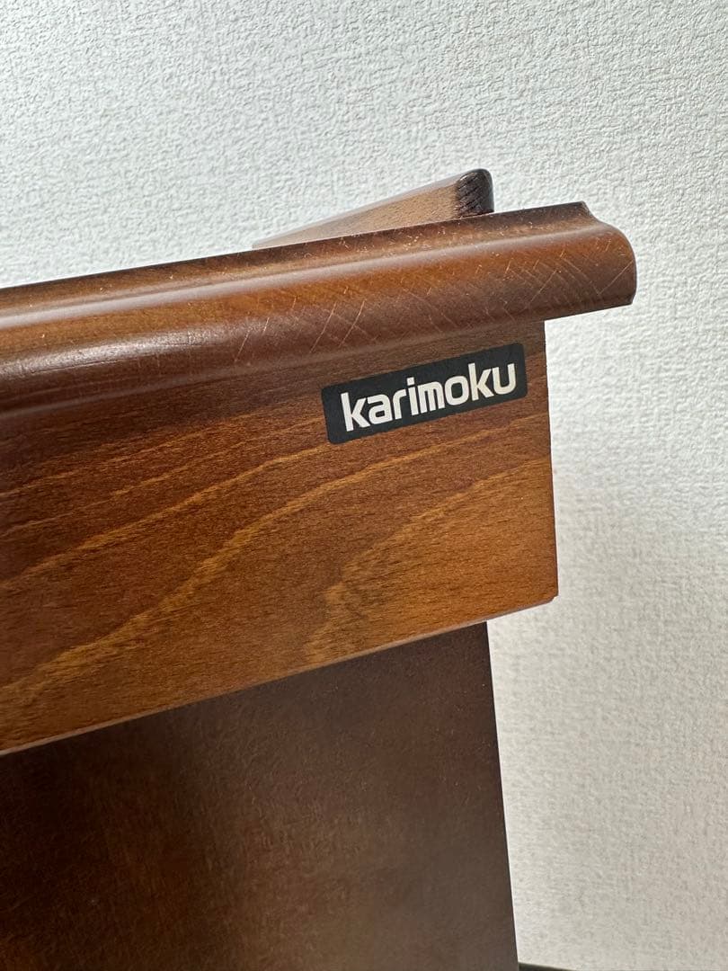 カリモク オールドカリモク 電話台 花台 飾り棚 ※i4※ リビング収納