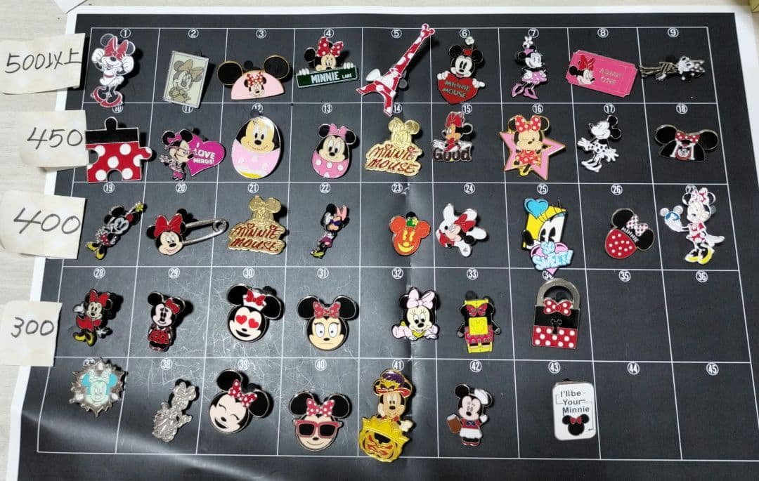 ミニーちゃんディズニーピンバッチピンバッジピントレ 海外セットレア