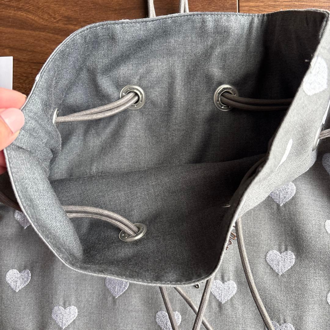 Charmantsac ハート エンブロイダリー巾着バッグ 限定完売品 - メルカリ