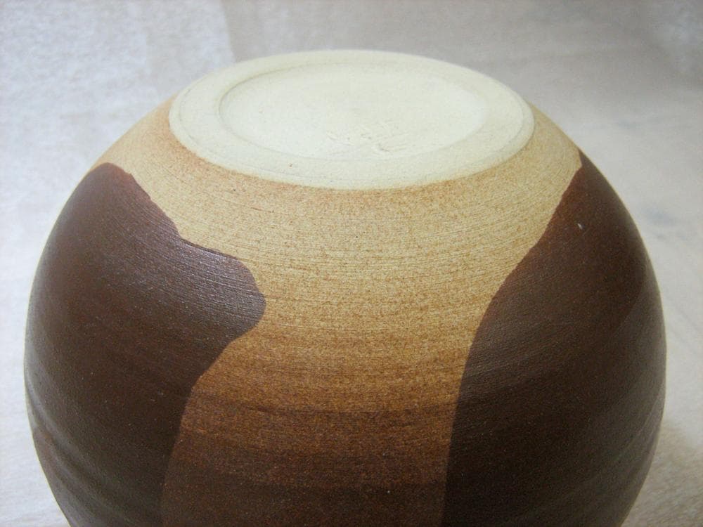 ★石井豊 作★    南総里見八犬伝 里見焼き　花瓶　丸型