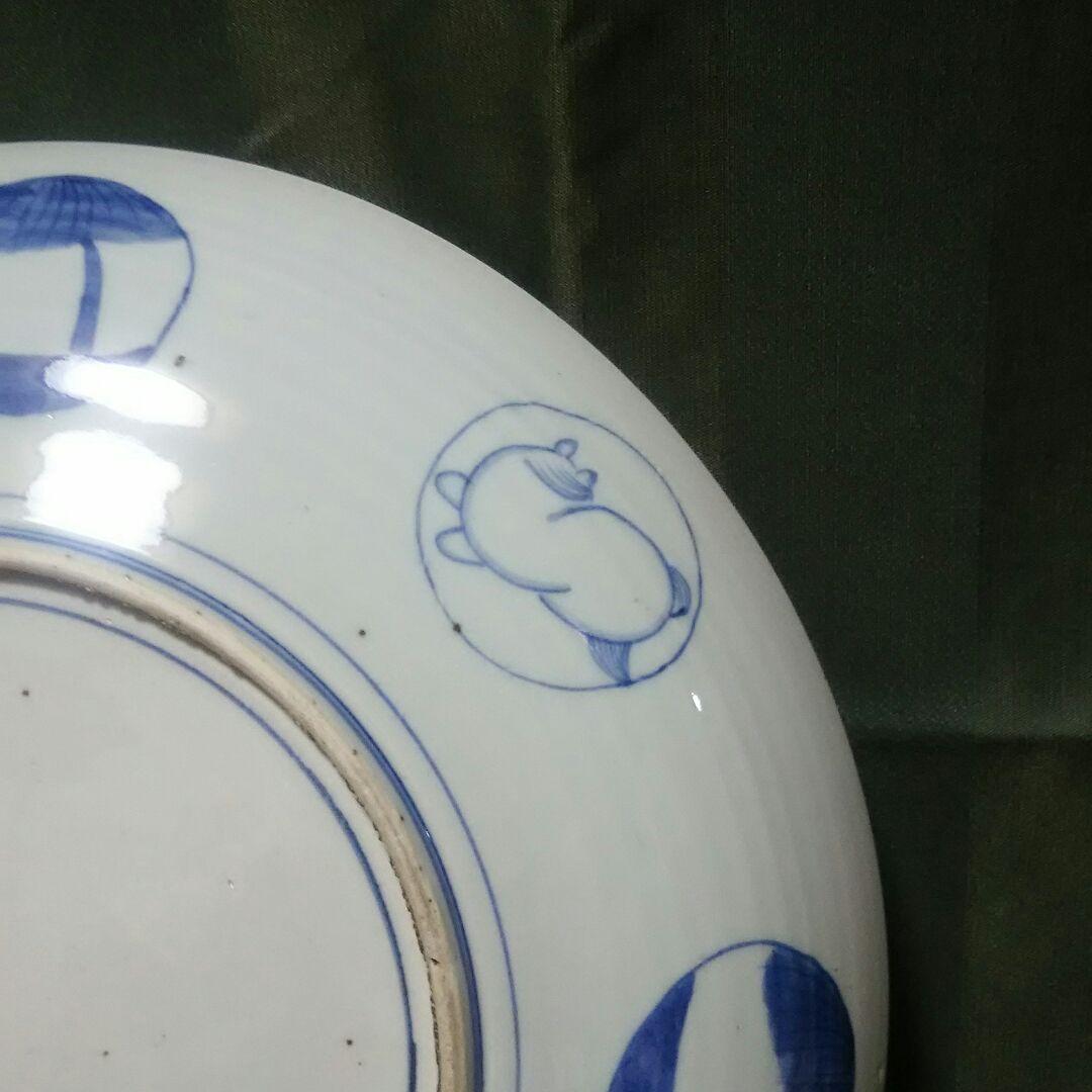 再お値引き 古伊万里 江戸前期から中期の大皿 美術品・アンティーク