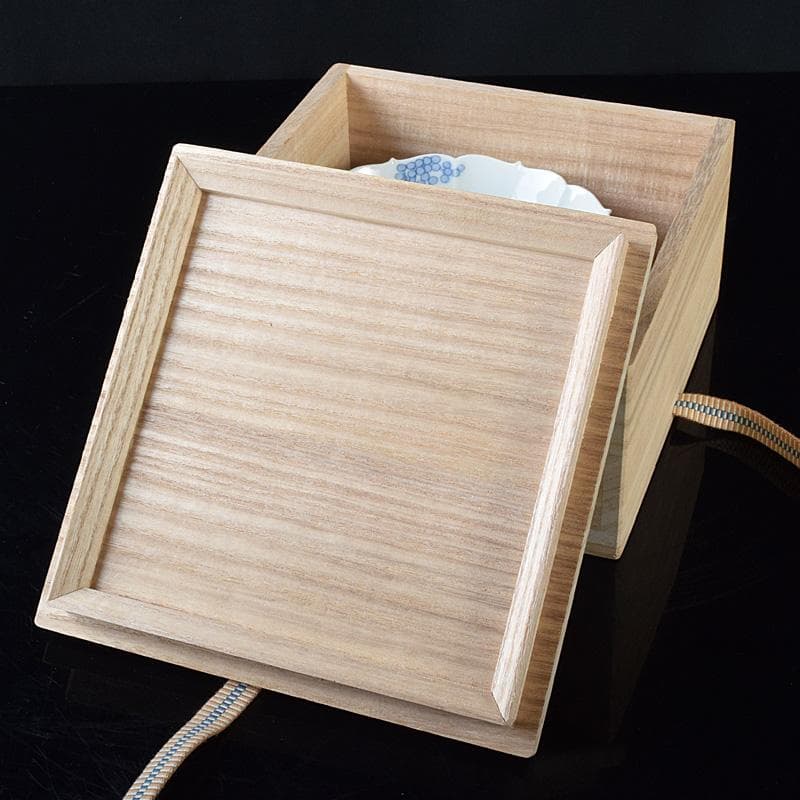 かず様専用 鍋島焼 藍鍋島 葡萄文 五寸皿 時代箱付 V