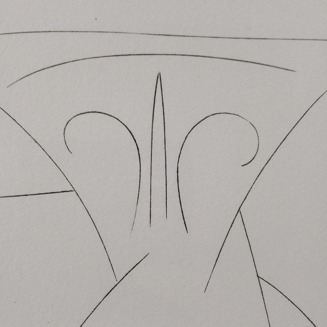 未使用 パブロ・ピカソ銅版画『マンティラをつけた女性の頭部』共箱