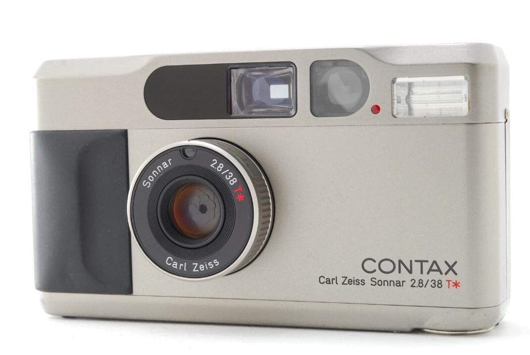 CONTAX コンパクトカメラ Carl Zeiss Sonnar 2.8/38 CONTAX T2 Carl Zeiss Sonnar 38mm F2.8 Titan Silver Film Camera w