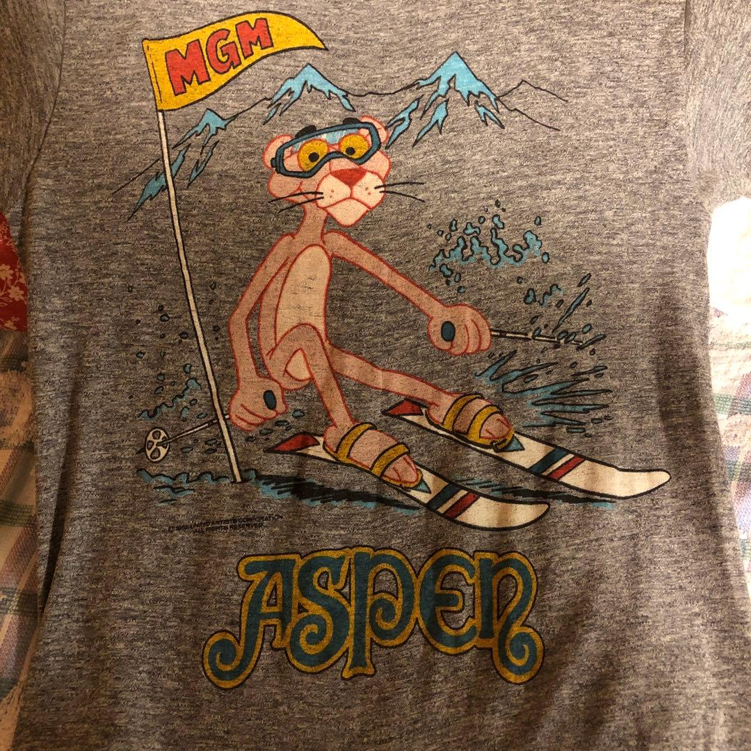 90sアメリカ製ピンクパンサーハーレーサンダービンテージTシャツ