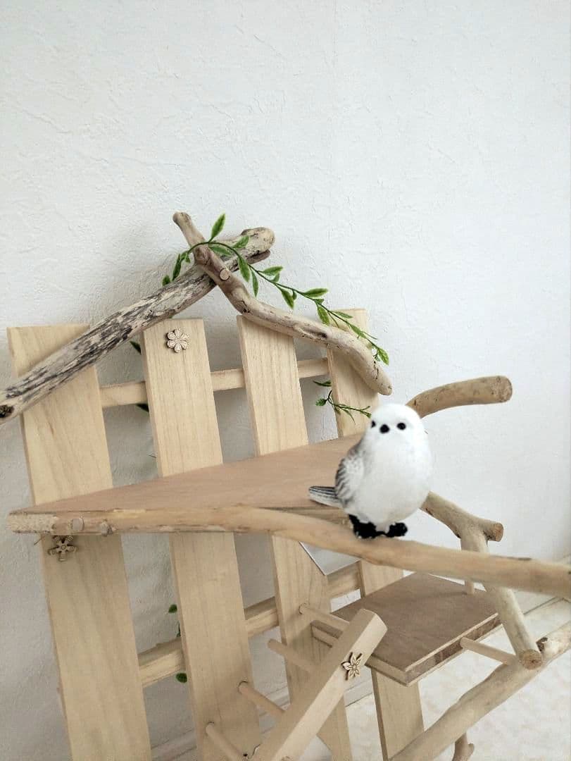 バードアスレチック 流木 壁掛け 止まり木 37バードトイ バードジム