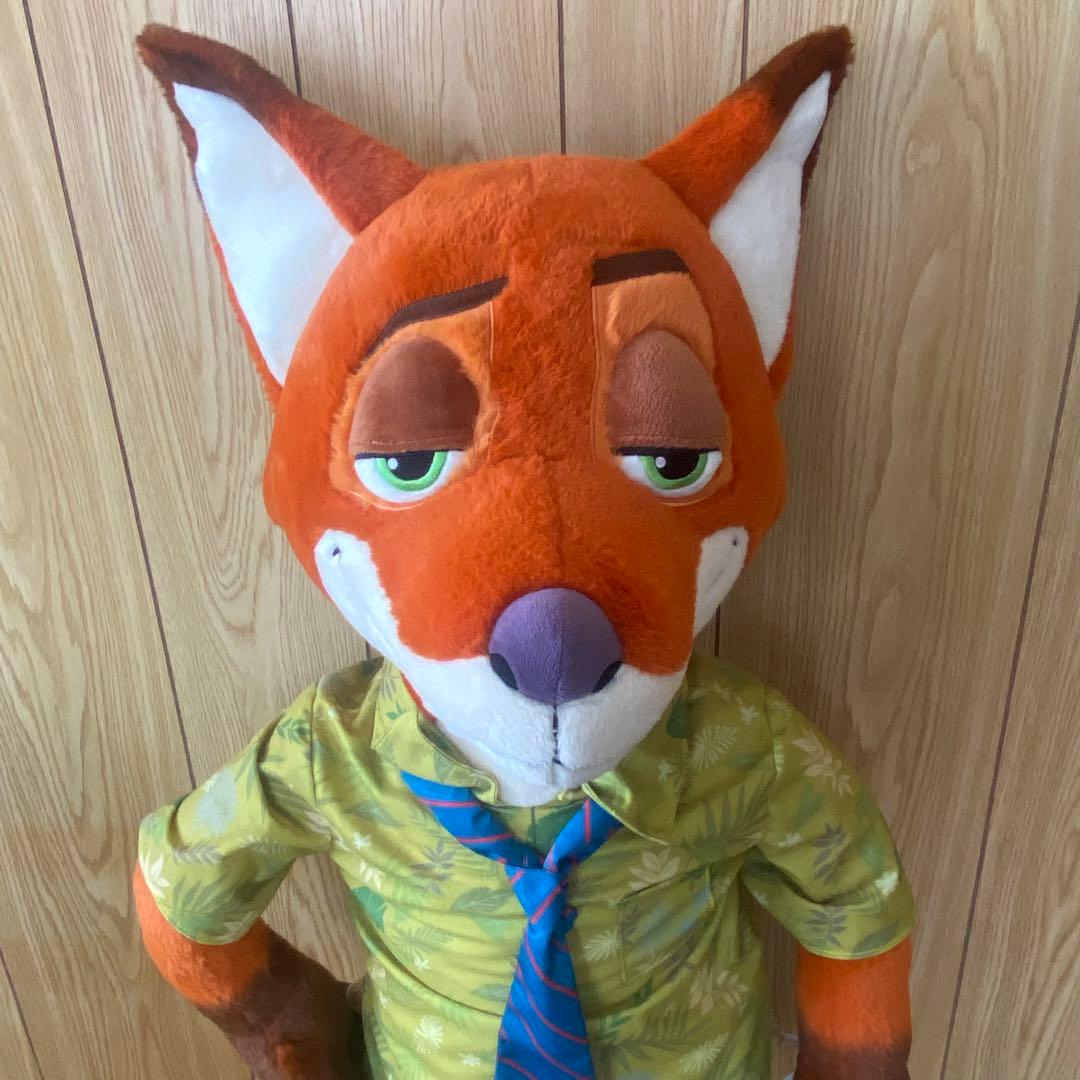 ディズニーストア ズートピア 等身大ニック 120cm ぬいぐるみ