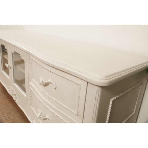 新品】ハンプトン リビングボード アンティークホワイト アウトレット