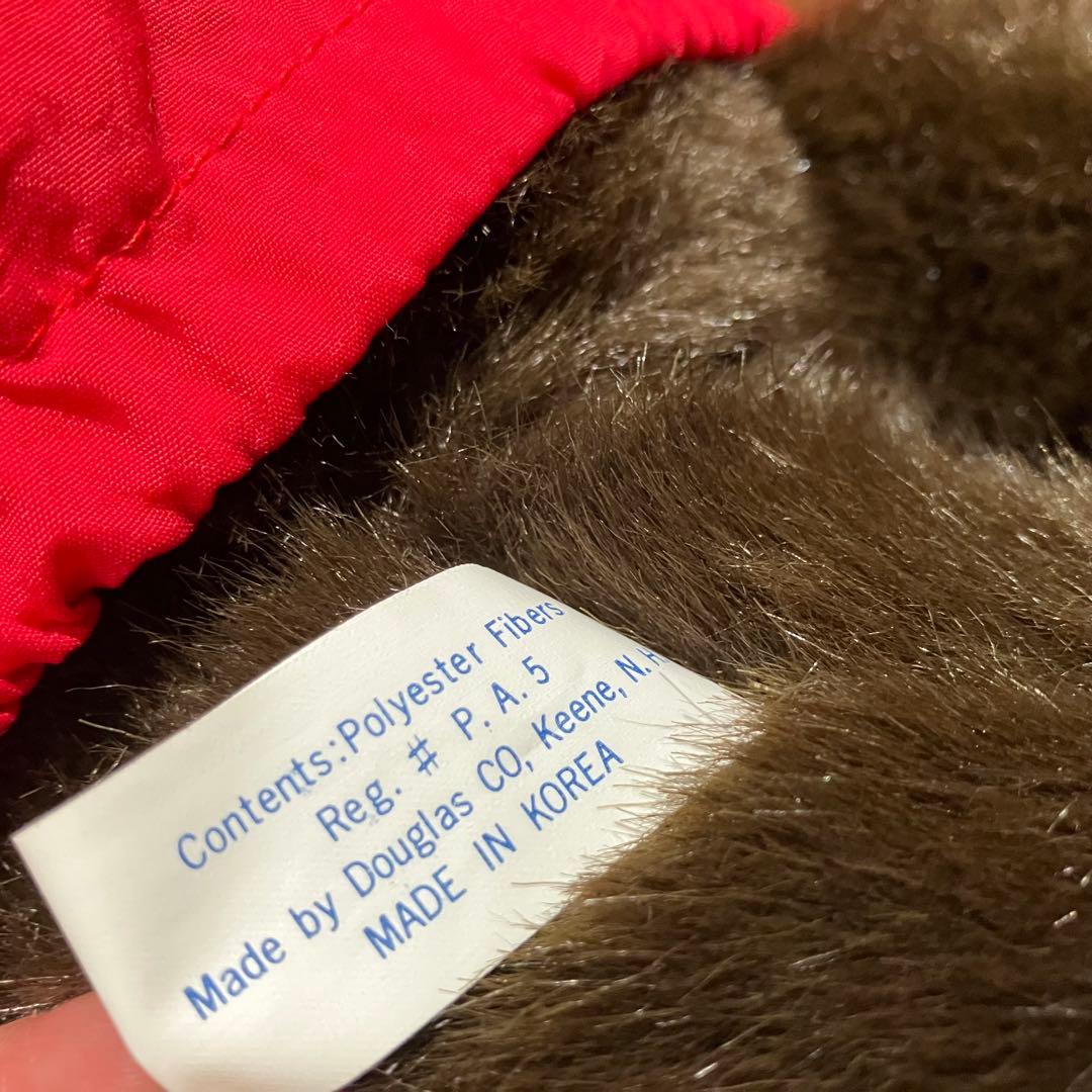 llbean teddy bear コラボ　ぬいぐるみ　アノラックパーカー　赤