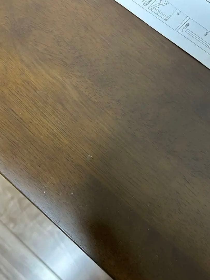 ベルメゾン省スペースパソコンデスク 100cm×50cm×高さ72cm ブラウン