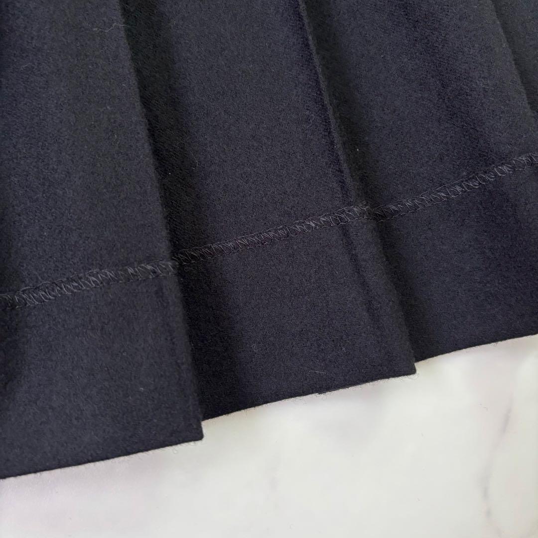 近年モデル マーガレットハウエル×フォックスブラザーズ ウール プリーツスカート