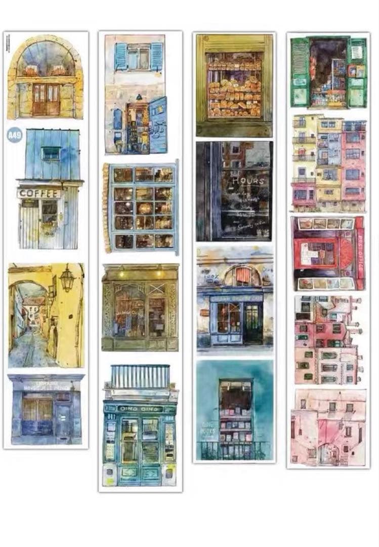 ⭐️SALE⭐️DingDing文创《都市掠影》海外マスキングテープ 【2731】