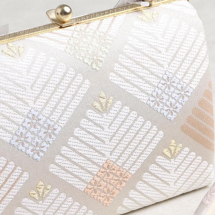 【新品】沙織謹製 草履バッグセット 草履23cm 古典柄 帯地 　03018