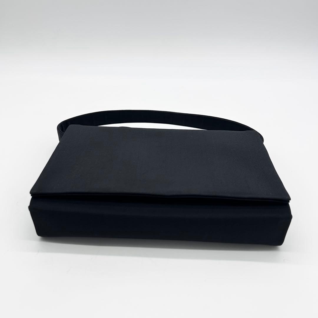 C71 極美品 FOXEY ブラックフォーマル ハンドバッグ 2way 黒