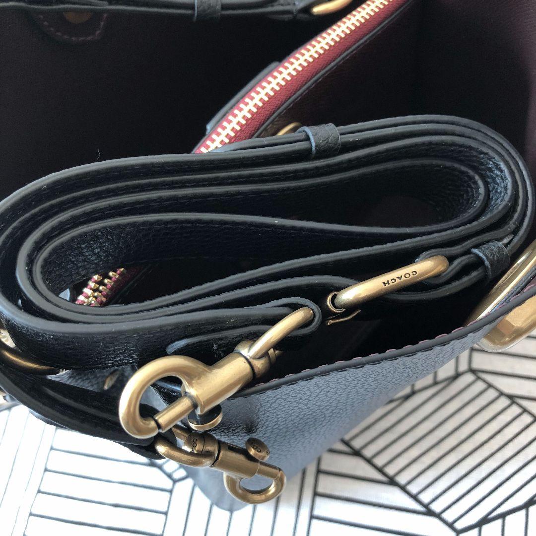 COACHコーチバッグ C3916 ブラック ハンドバッグ ショルダーバッグ