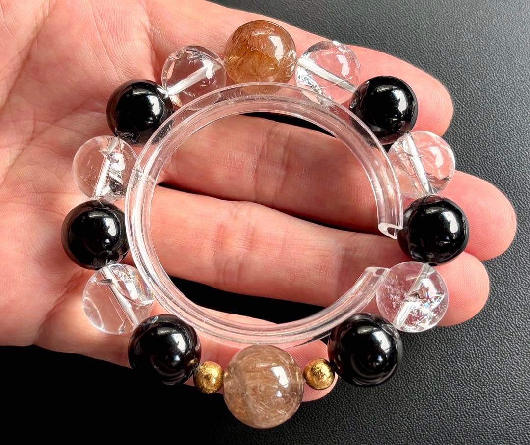 ちょこみんと　究極品質　オリジナルデザインの神大珠ブレス〜天照守護神14〜