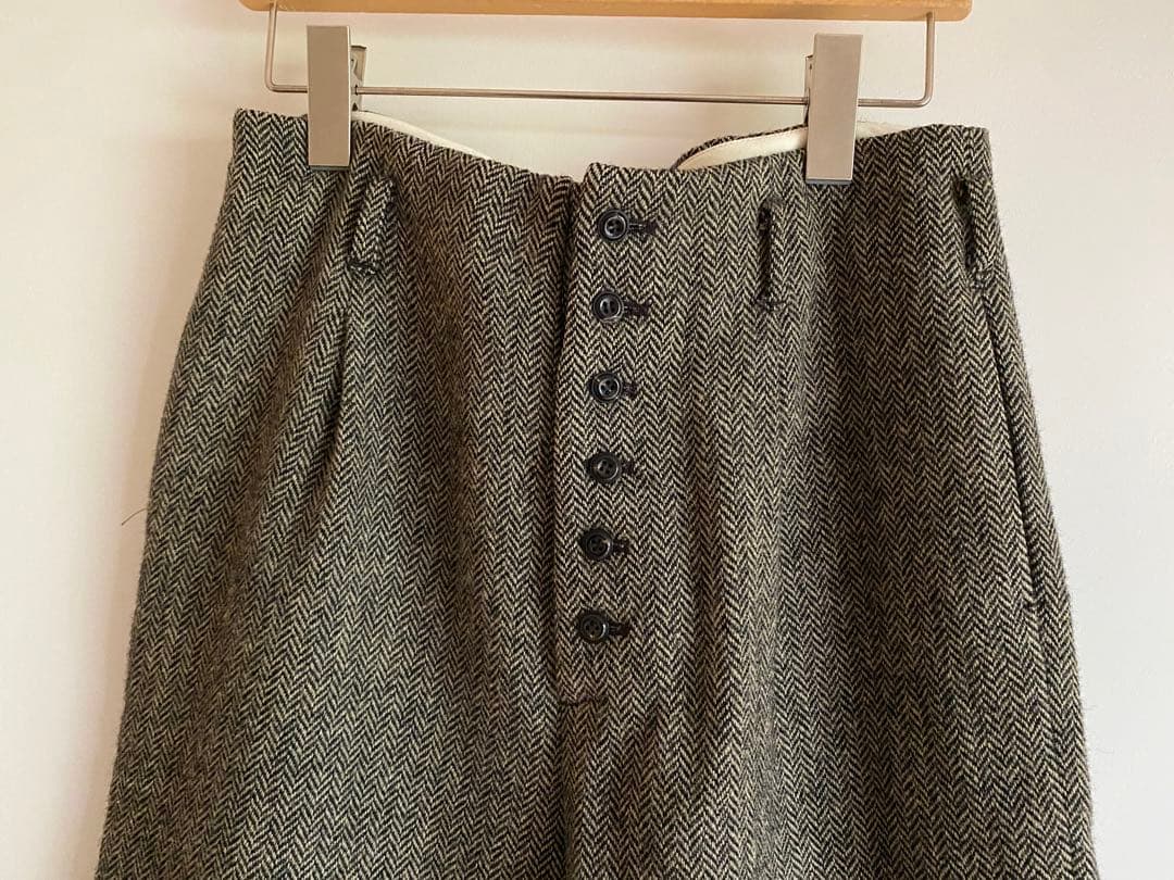 【美品】Lisetteリゼッタ　ヘリンボーンパンツ　ノアール