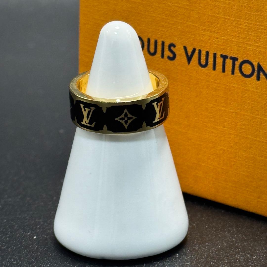 LOUIS VUITTON ルイヴィトン リング ナノグラム エナメル 指輪
