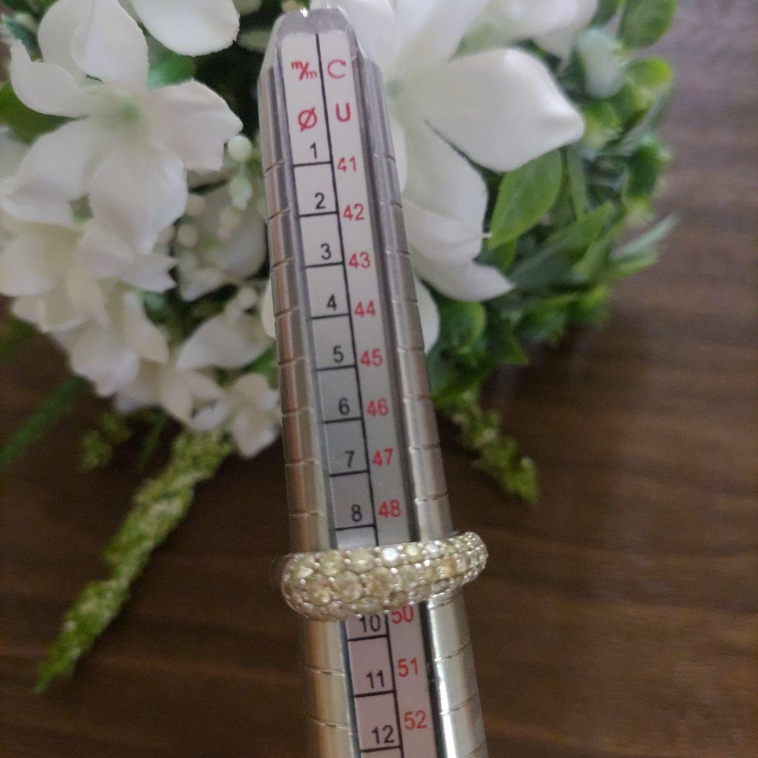 K18WG ダイヤモンド　パヴェ　リング　1.03ct