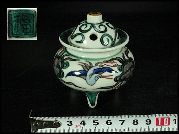 九谷 色絵 香炉(K-LC861) 九谷 色絵 香炉(K-LC861) 九谷 色絵 香炉(K-LC861) 九谷 色絵 香炉(K