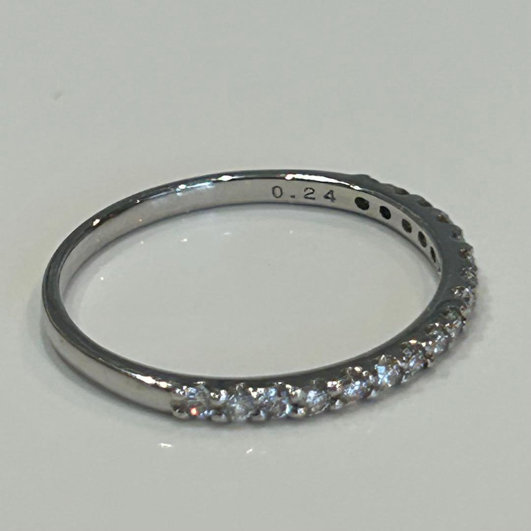プラチナ　ダイヤモンド　リング　ハーフエタニティ　Pt900