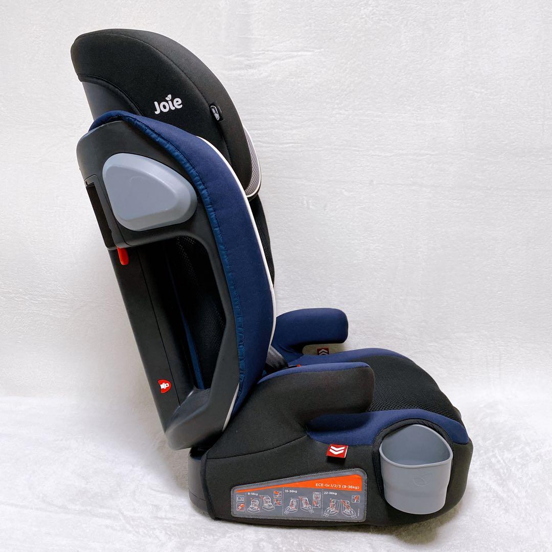 美品 Joie エレベート ジュニアシート ネイビー グレー