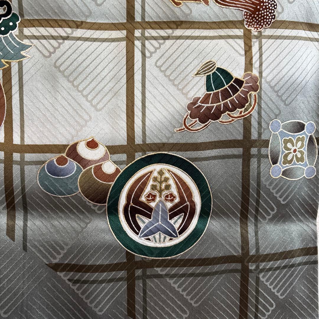 No.12正絹男の子お祝い着　のしめ　　産着　七五三　 新品未使用