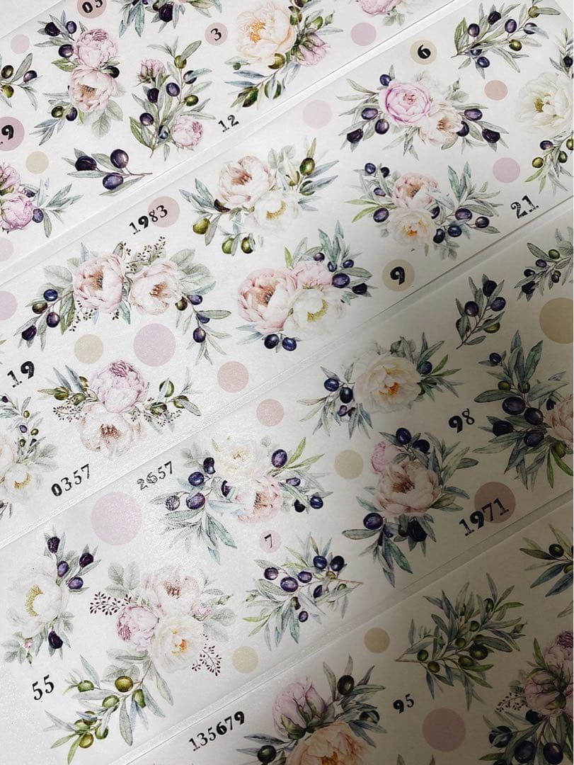 墨墨若墨《花与果》海外マスキングテープ　マステ 【1786】