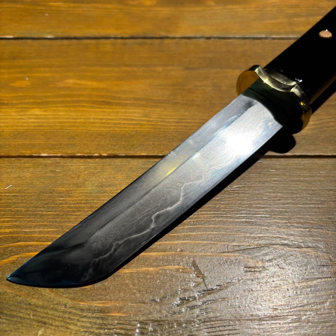 日本刀残欠クラフトナイフNo.81 久次 黒鞘