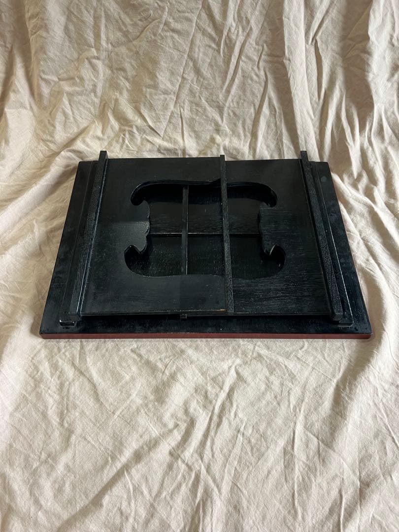 赤い花模様の座卓 漆塗り - メルカリ