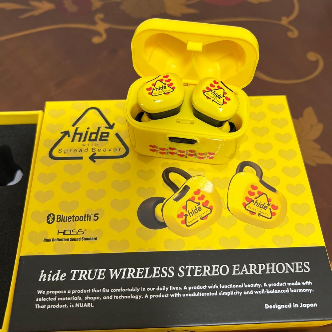 hide♡Yellow Heart ワイヤレスイヤホン　数量限定 hideの完全オリジナルワイヤレスイヤホン発売 | BARKS
