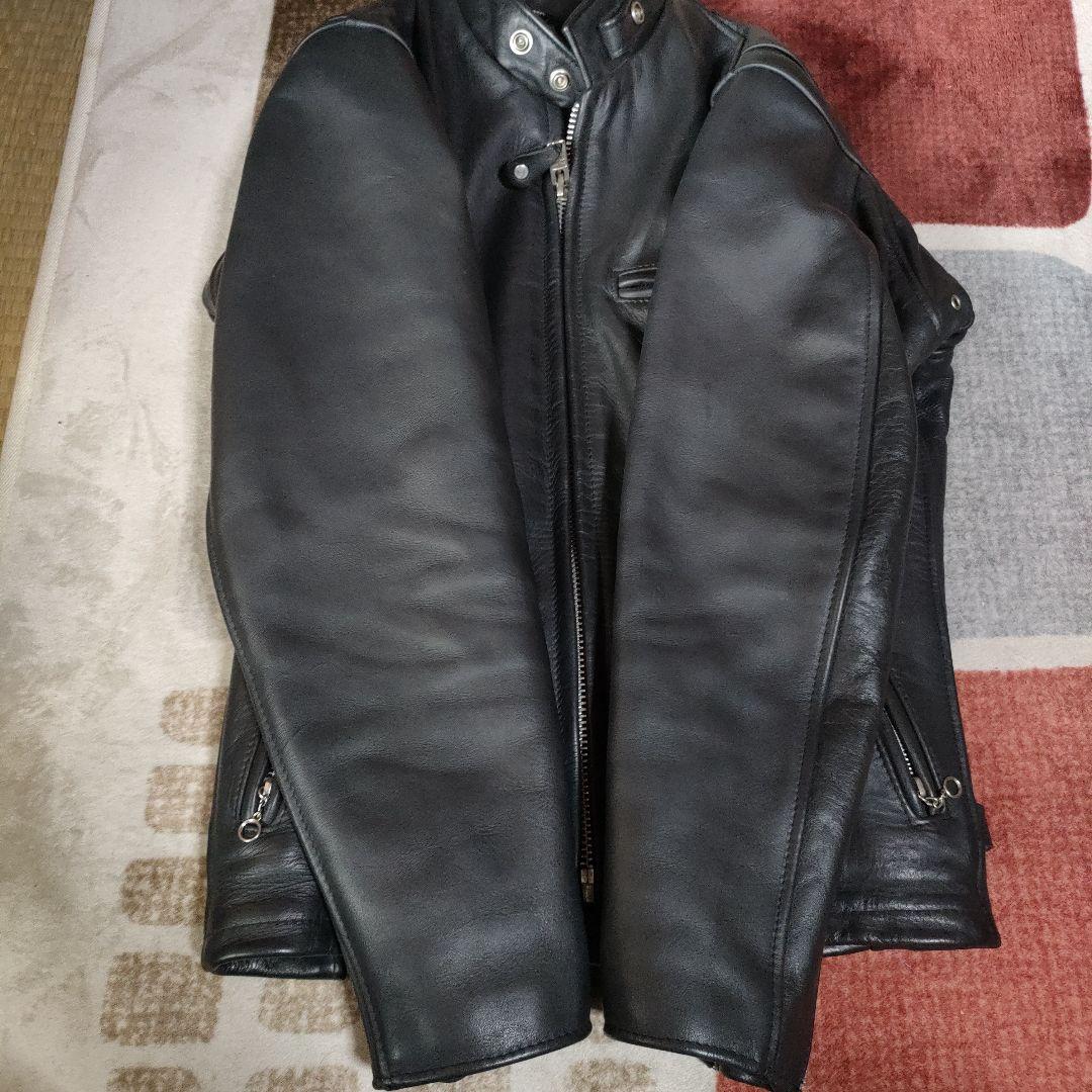 重厚な革質美品人気 Schott641 牛タグ34 ヘビーステアハイド