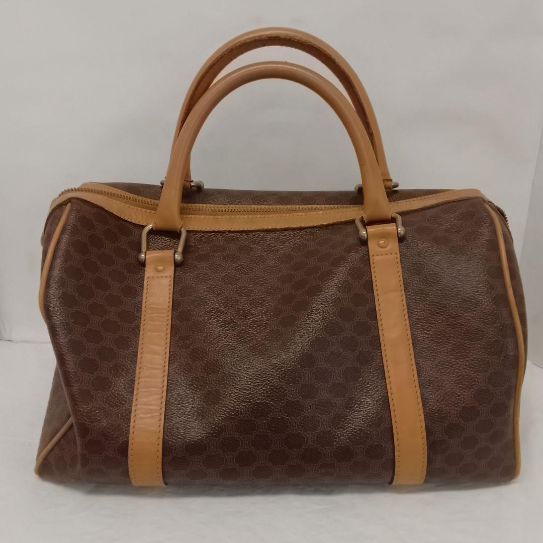 AQB12 セリーヌ マカダム ハンドバッグ トリオンフ ゴールド金具