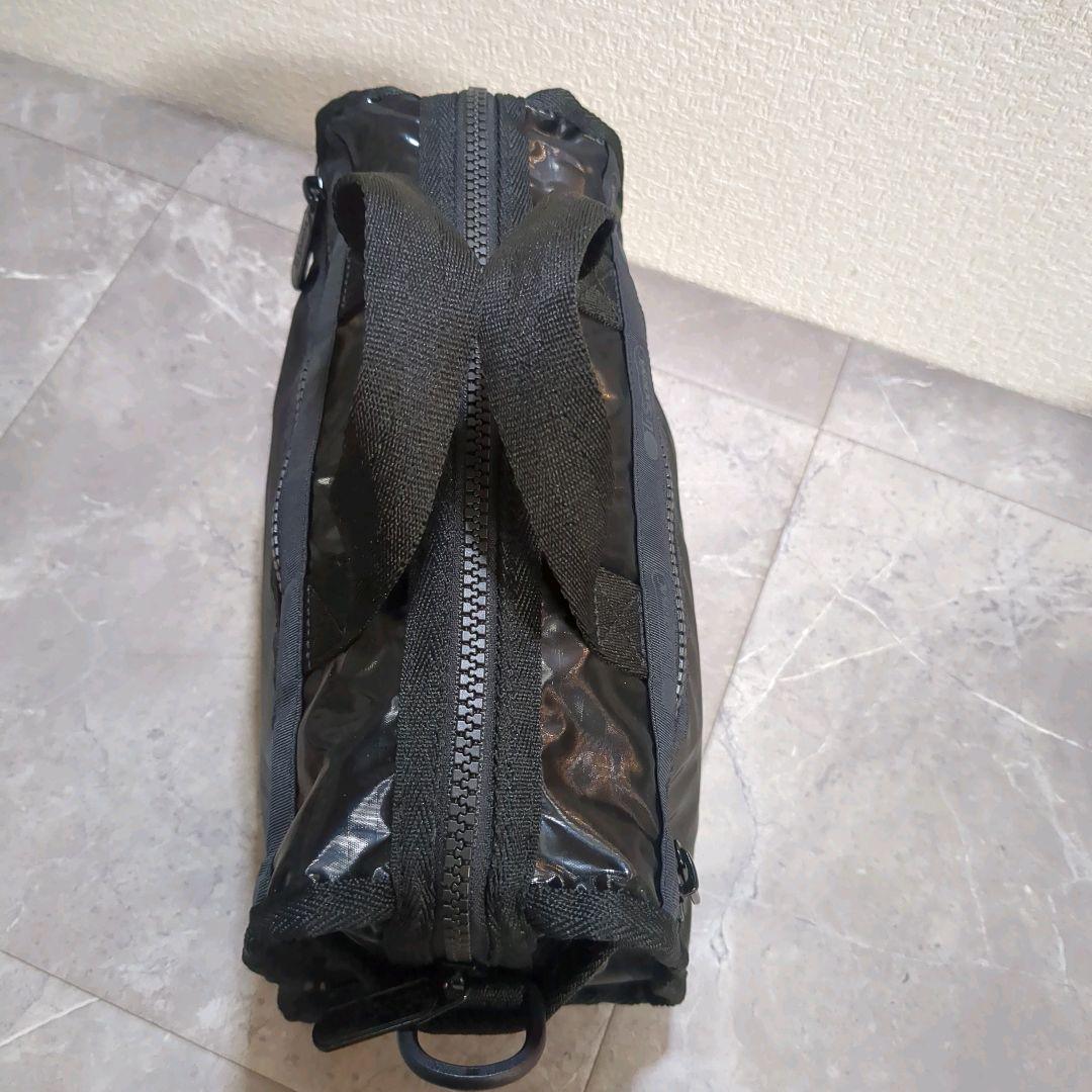 極美品☆レスポートサック ミニダッフル クロスボディ ブラックシャイン バッグ