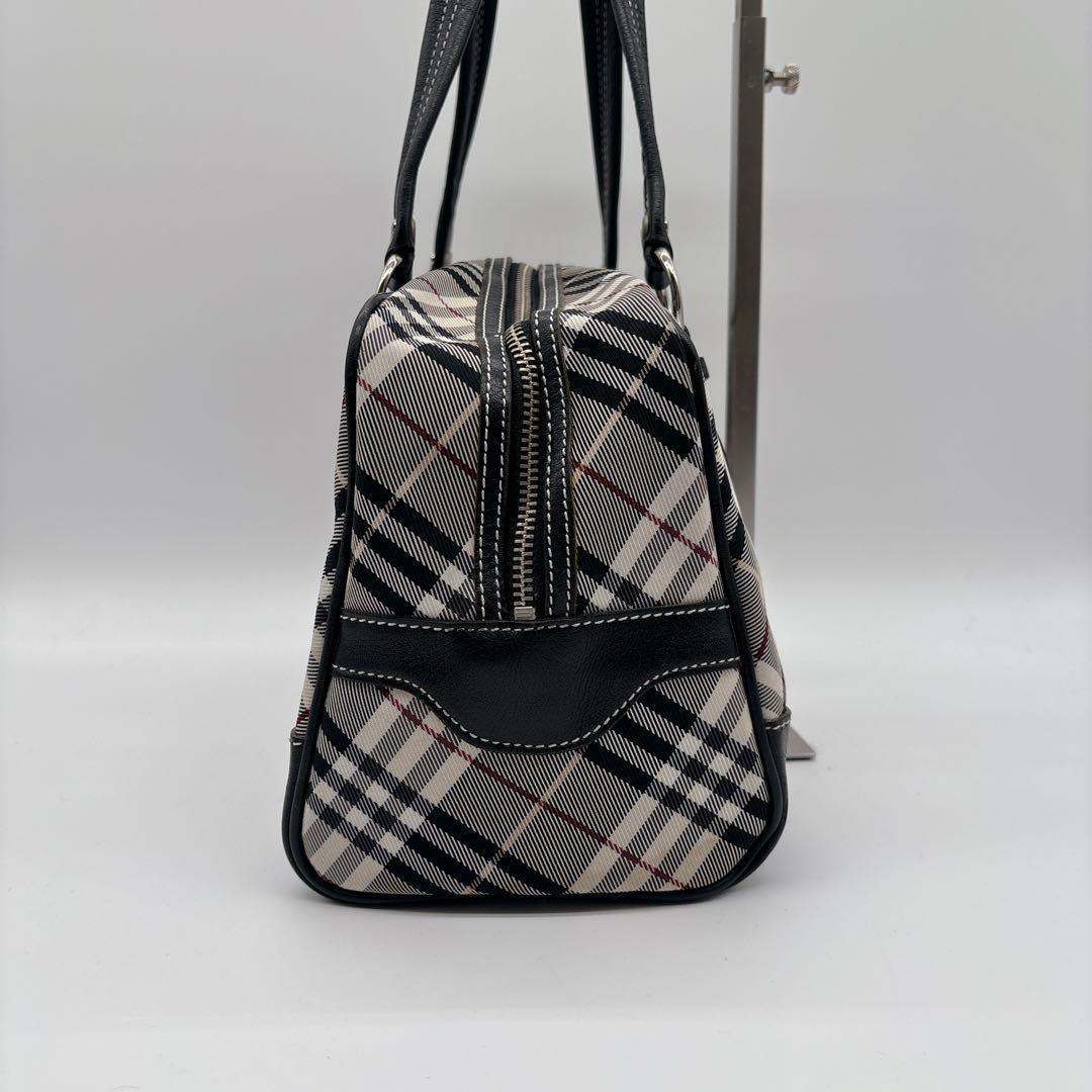 バーバリーブルーレーベル ミニボストン ノバチェック レザー ナイロン