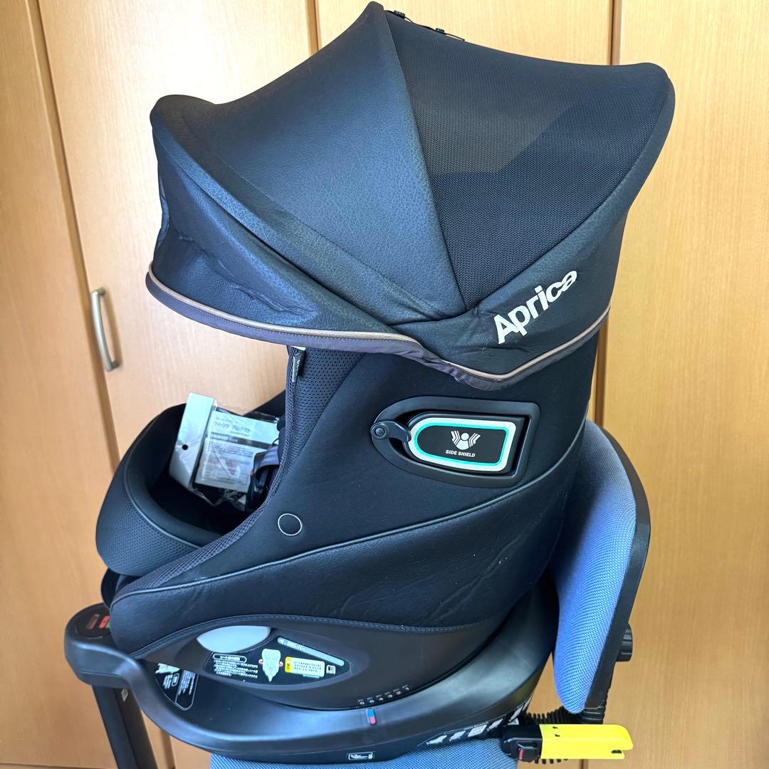 【美品】Aprica クルリラビッテプロテクト ISOFIX アップリカ　黒