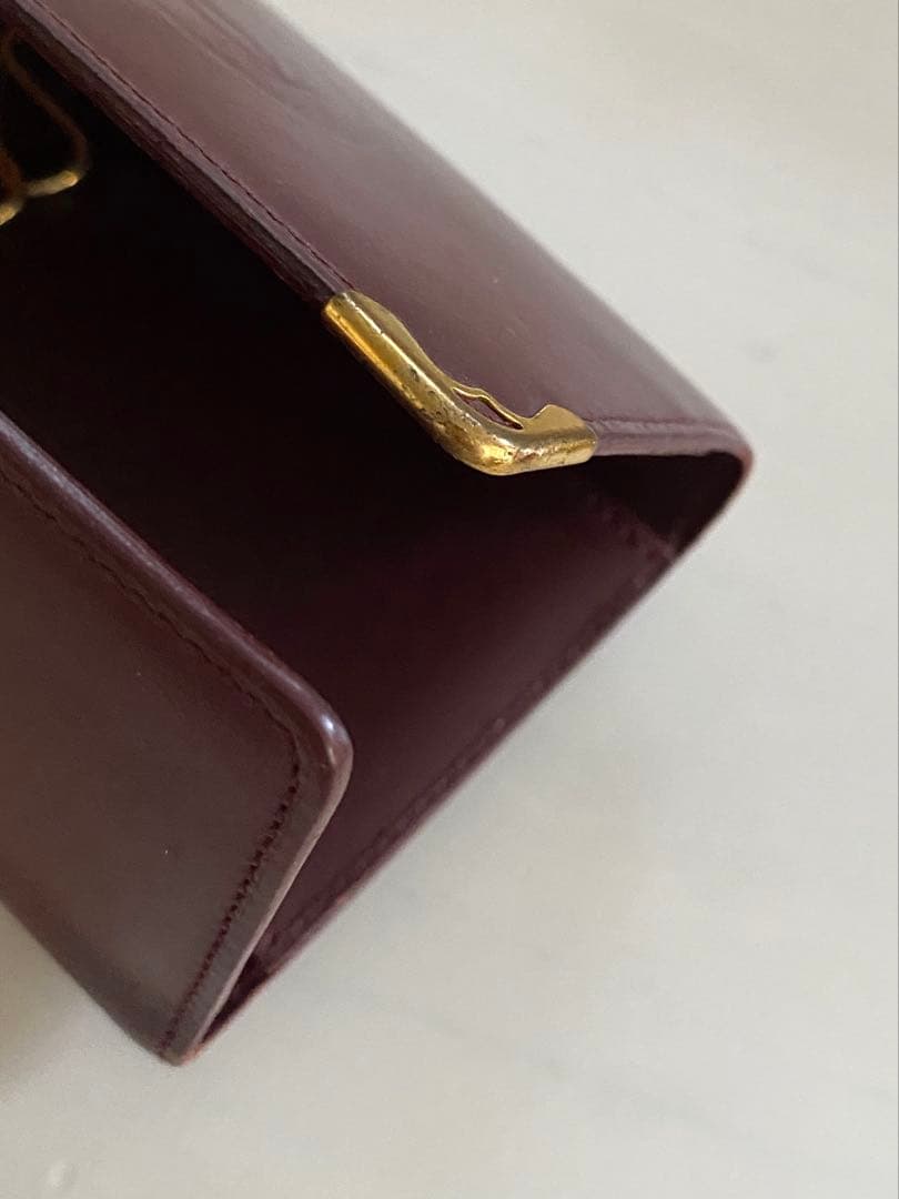 カルティエ 6連 キーケース 付属品完品 ボルドー ワインレッド レザー