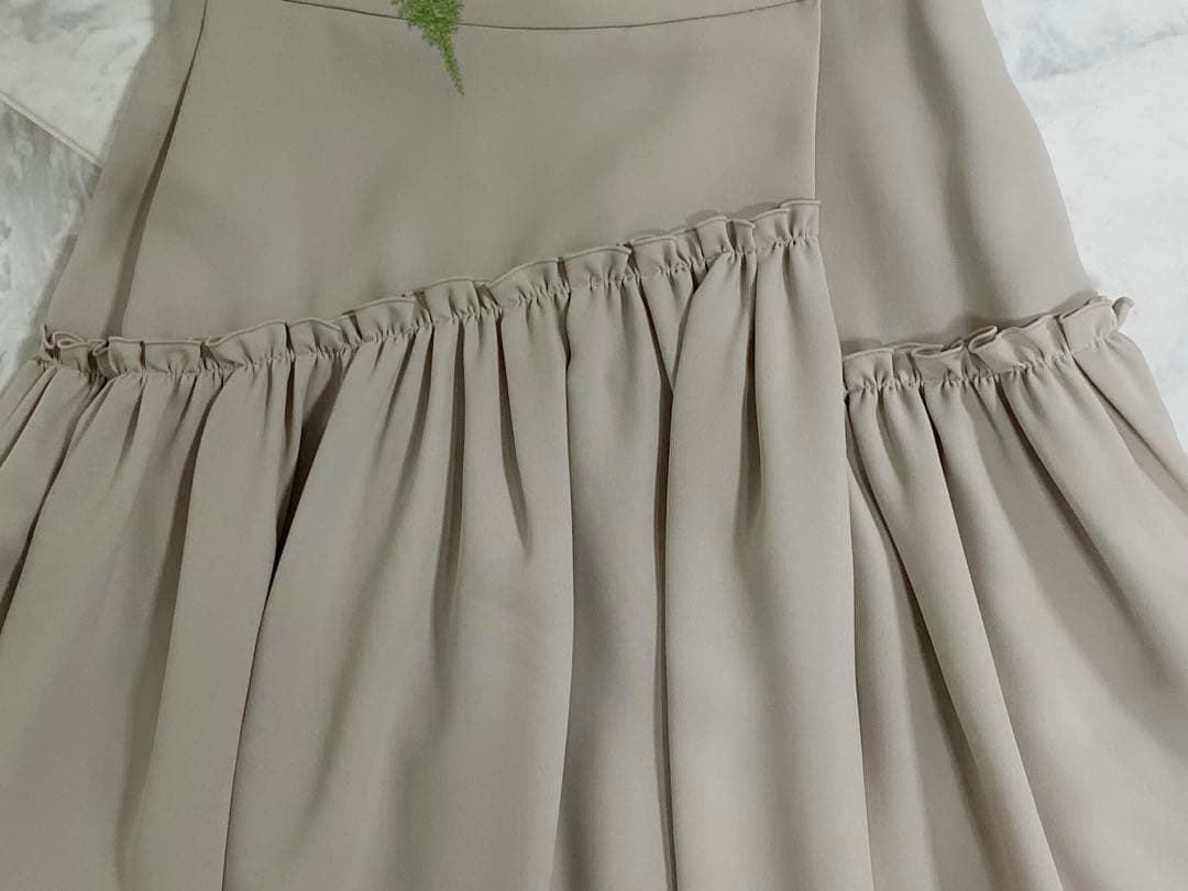 未使用★FOXEY/フォクシーギャザー切り替えスカート 38