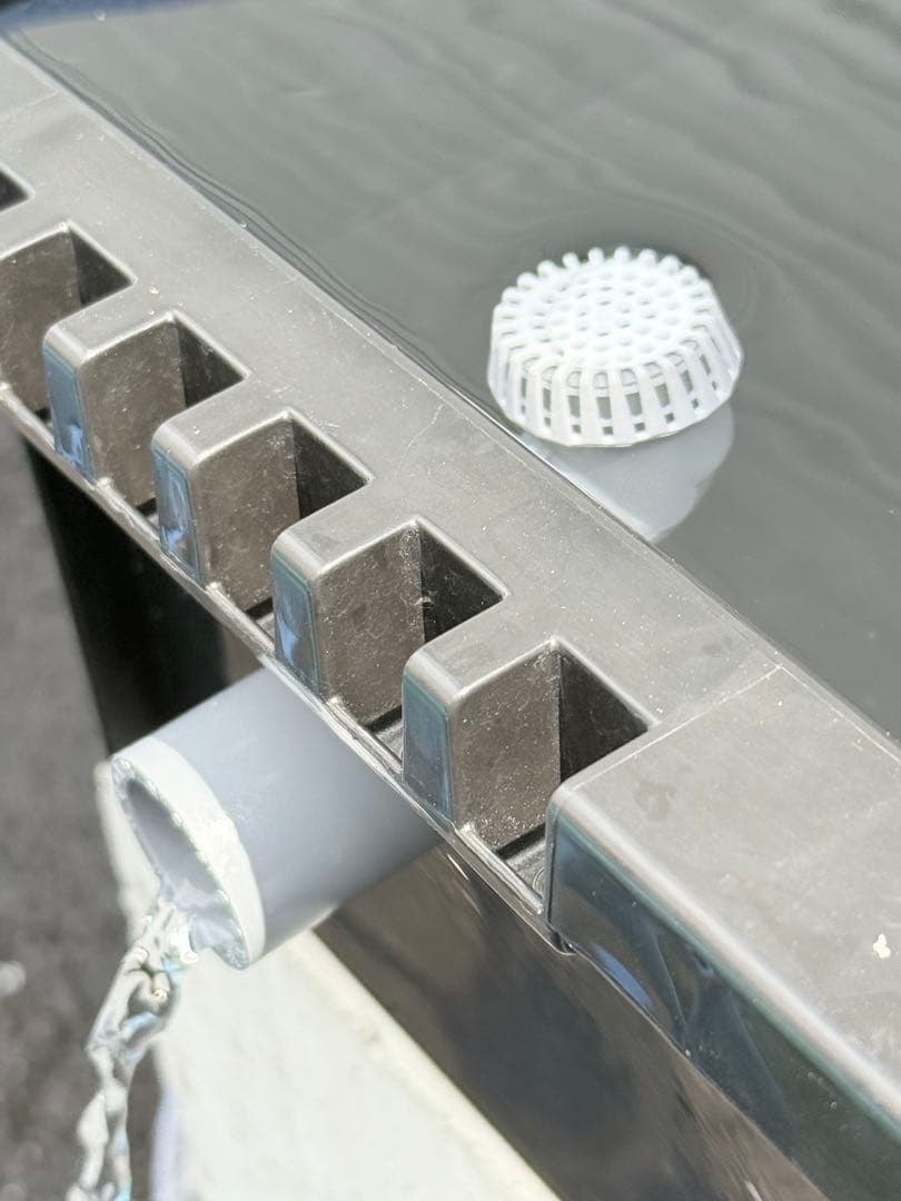 メダカ容器オーバーフロー水槽トロ舟80L 4個セットプラ舟 NVボックス