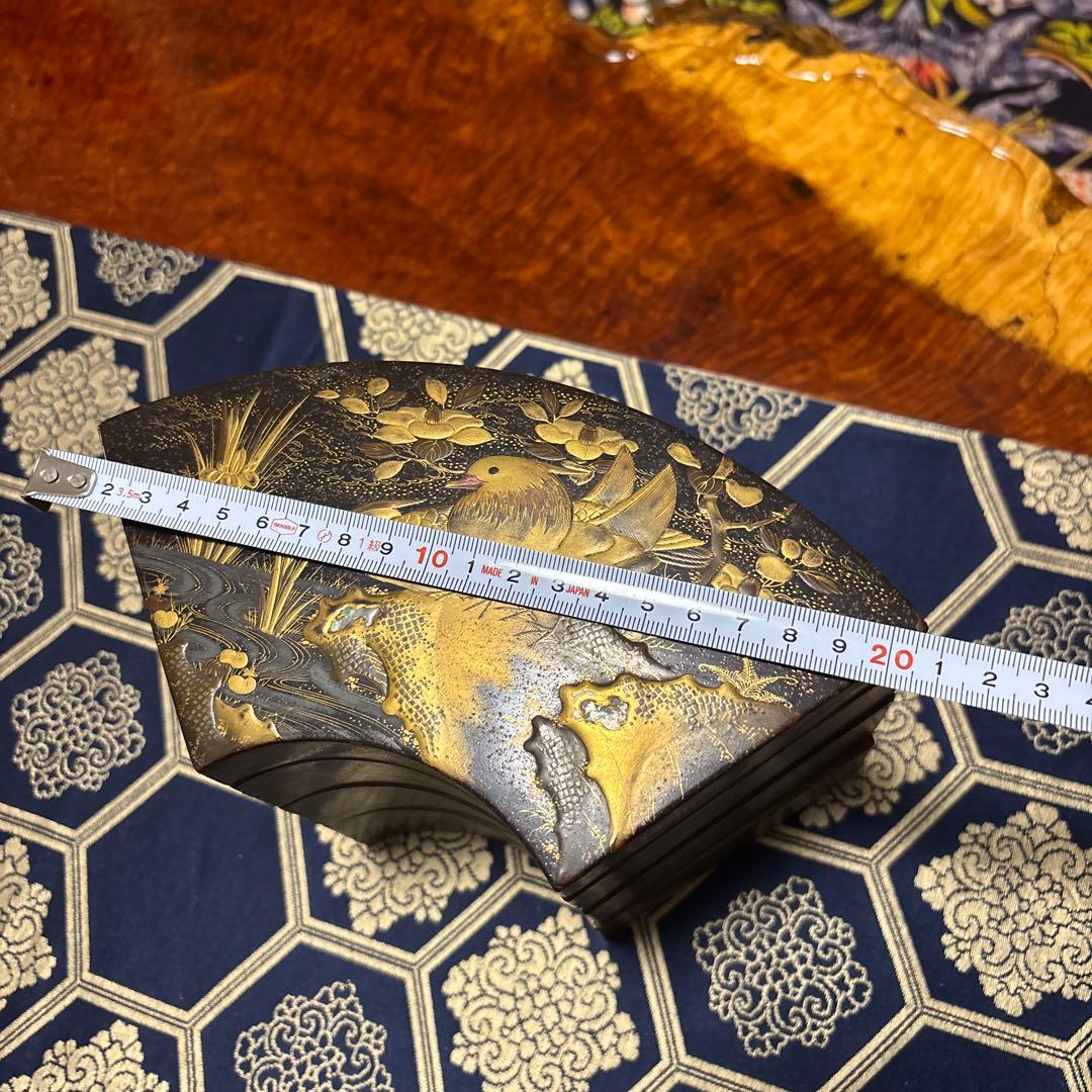 金箔の鳥の絵柄 漆器 重箱（オブジェ等で鑑賞お勧め