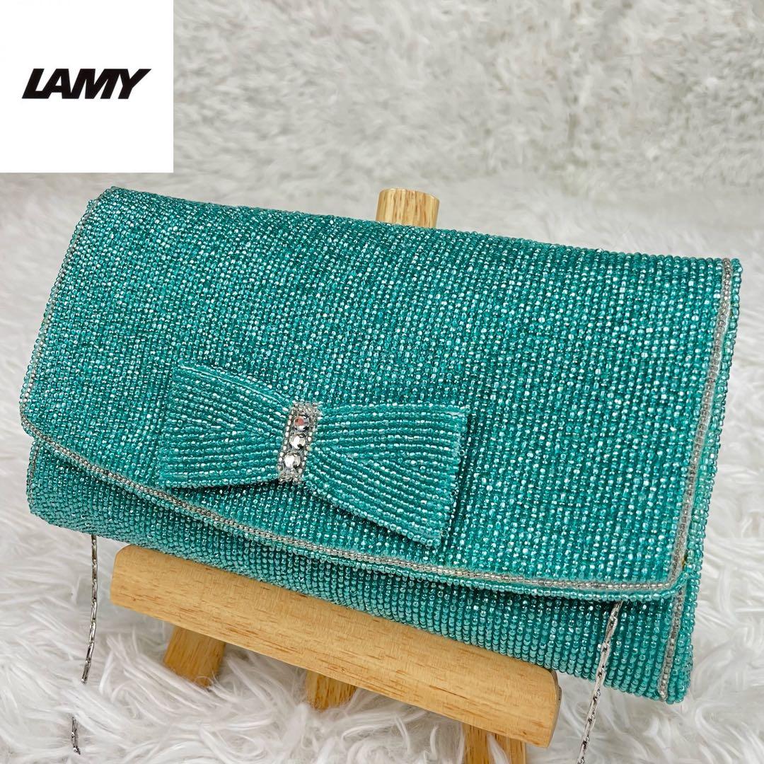 LUMY ルミー✨皇室御用達極美品はしもと パーティバッグ✨ビーズバッグ✨高級
