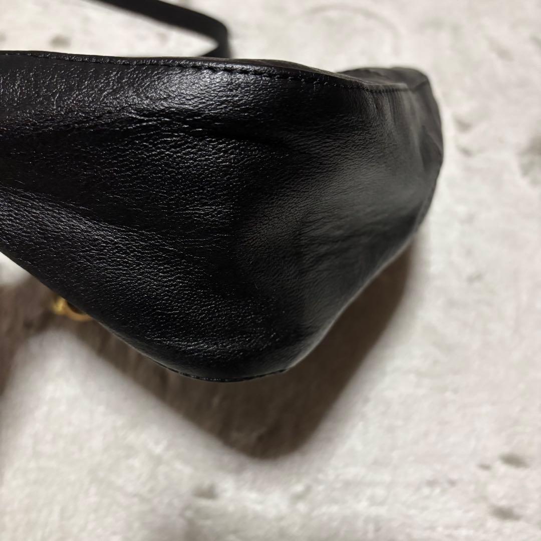 See By Chloe レザー 2way ショルダーバッグ ブラック×ゴールド