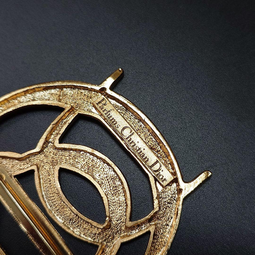極美品✨ Dior ブローチ CD ロゴ ゴールド 希少 刻印 ユニセックス