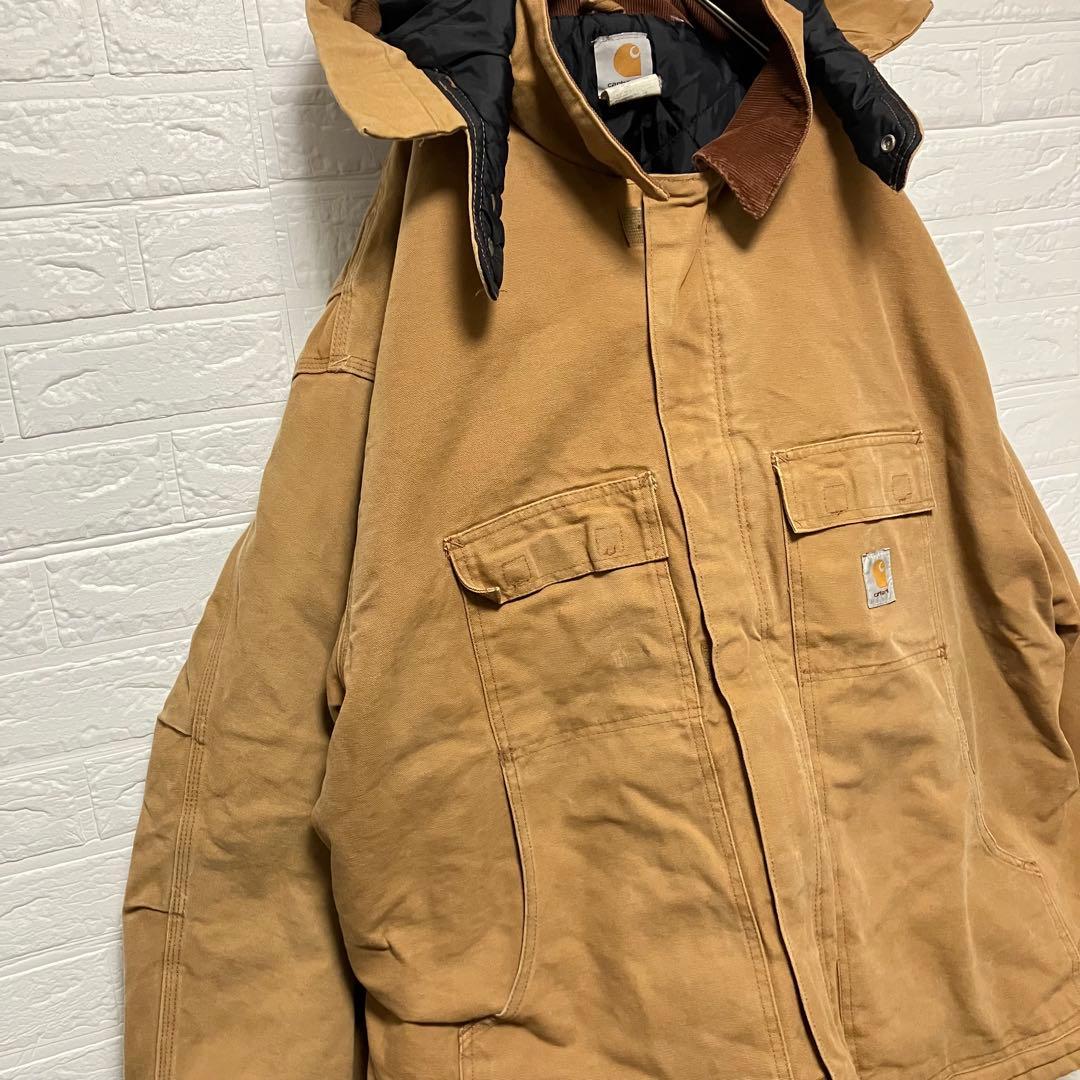 ●H13【US輸入】カーハート トラディショナルコート ブラウン系【2XL相当】