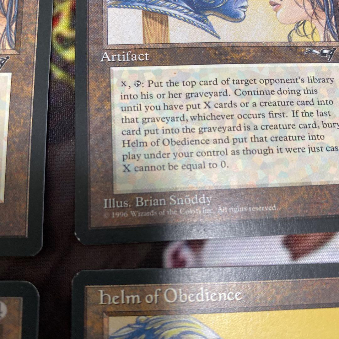 MTG Helm of Obedience 4枚セット