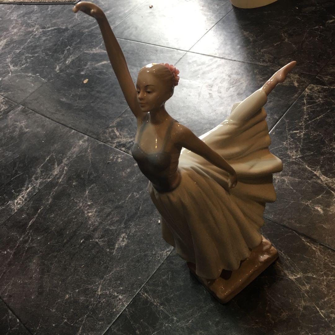 陶器バレリーナ｜ドイツ ウォーレンドルフ バレリーナ陶器像 2体セット