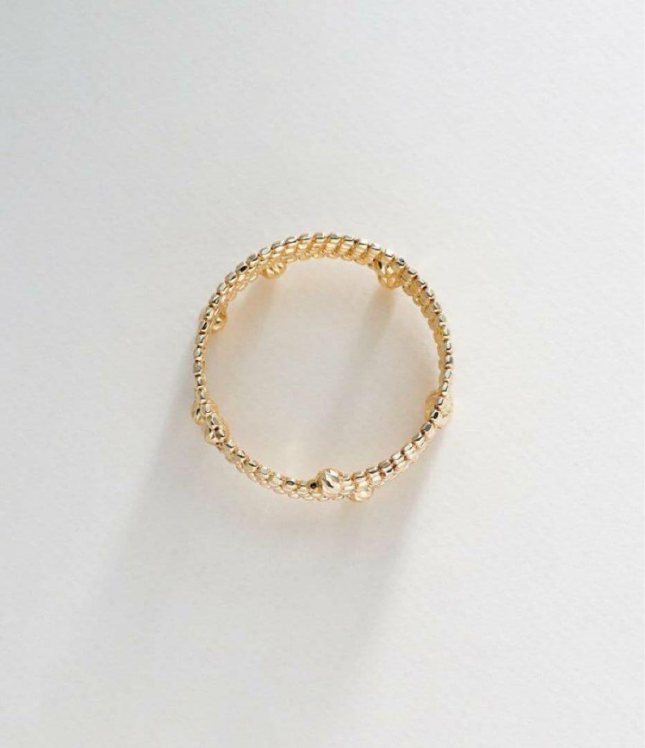 K10ハニー カットボール 形状記憶リング　11号