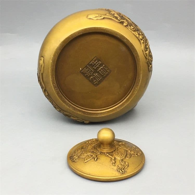銅器 浮彫麒麟提梁壺 茶壺 酒壺 煎茶道具 装飾品 工芸品 美術品