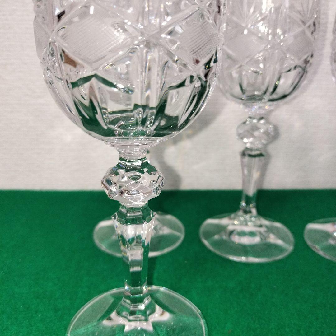 チェコスロバキアBohemia Glass 四つ葉型クリスタルトレイ